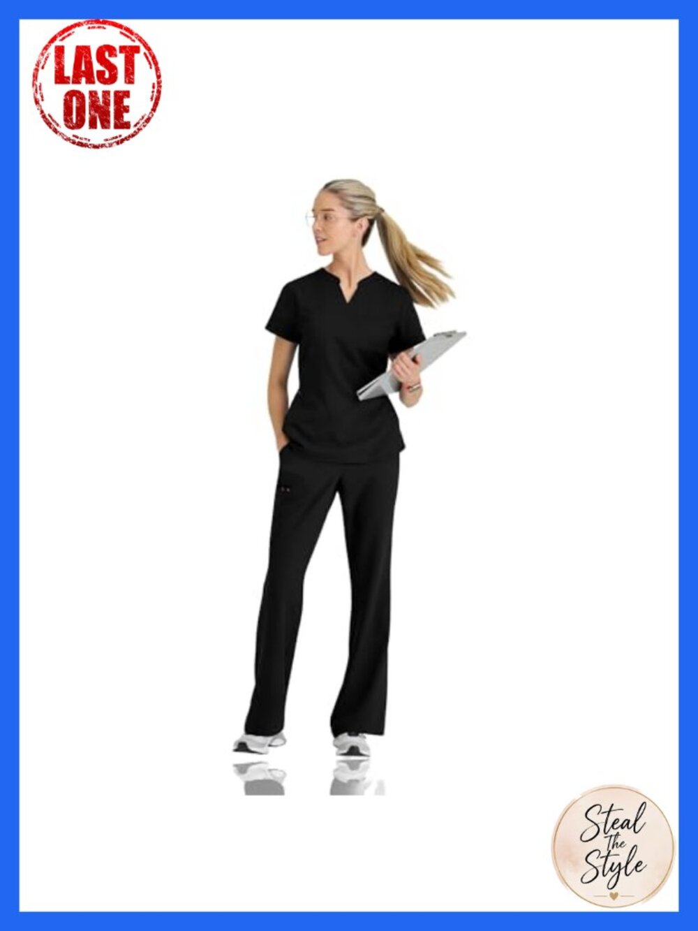 Classic Fit Scrub Set Recycled Polyester Moisture Wicking Medical
